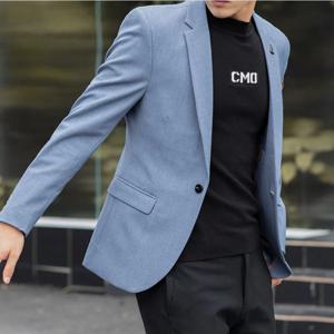 2025 슬림 피트 패션 정장 M-4XL 잘 생긴 남성을위한 고품질 영국 캐주얼 솔리드 컬러 작은 정장 모든 맞는