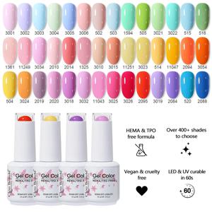 클루 보떼 15ml 헤마 TPO 프리 네일 젤 폴리쉬 젤 라커 탑코트 UV 젤 네일 세미 퍼머넌트 고발색 바니쉬 용품