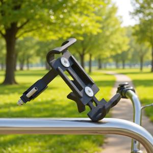 헤비 듀티 360 °   조절 가능한 브래킷: 자전거 및 오토바이용 범용 알루미늄 폰 마운트