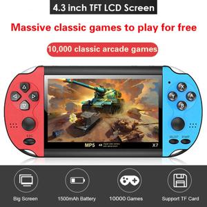 게임용 휴대용 레트로 비디오 게임 콘솔 플레이어 포터블 미니 아케이드 비디오게임 핸드헬드 가족용 포켓 레트로게임