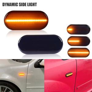 LED 다이나믹 사이드 마커 방향 지시등, 순차 점멸등, VW 골프 3 4 MK3 MK4 파사트 3BG 폴로 6N 9N 보라 벤토, 2 개