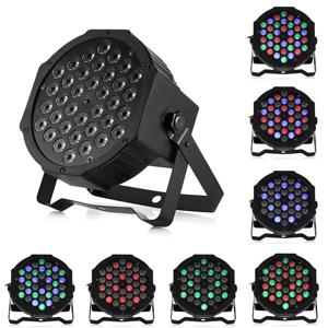 36W 전문 디스코 조명 DMX512 음성 제어 RGB LED Ktv 바 파티 DJ 장식 무대 조명 효과 프로젝터 파 램프