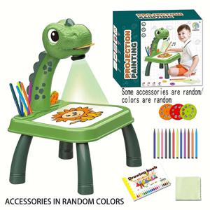 어린이 프로젝션 페인팅 테이블, 조랑말 모양, 그래피티 드로잉 보드, 음악과 함께 전기, 닦을 수 있는 드로잉 보드, 아기 얼