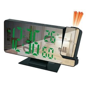LED 디지털 알람 시계 프로젝션 시계 프로젝터 천장 시계 시간 온도 표시 백라이트 스누즈 시계 홈