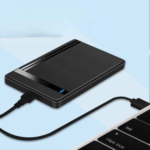 2.5인치 SATA to USB3.0 HDD 인클로저 모바일 하드 드라이브 케이스 SSD 외장 스토리지 HDD 박스 USB3.0/2.0 케이블 포함 ABS