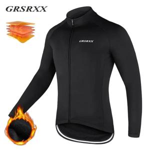 GRSRXX 열 겨울 사이클링 자켓 MTB 자전거 코트 자전거 코트 민소매 긴 소매 의류 사이클링 저지 Ciclismo unisex