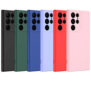 삼성 갤럭시 S24 울트라 S25 S23 S22 S21 플러스 S24 FE S25 엣지 울트라용 고급 리퀴드 실리콘 폰 케이스, 충격 방지 커버 케이스