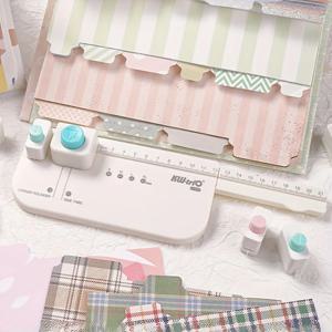 1개입 창의적인 디자인의 페이지 라운드형 홀펀처 - 사무실 정리, 학생용 매뉴얼 및 인덱스용 필렛 커팅 도구