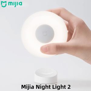 오리지널 미지아 나이트 라이트 2 버전 모션 센서 조절 가능한 밝기 스마트 휴먼 라이트 센서 나이트 램프 침실용
