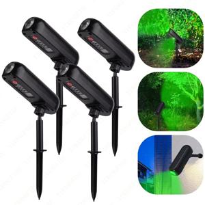 태양광 LED 조명 야외 태양광 벽 조명, IP65 녹색 정원 조명, 태양광 스포트라이트, 나무 통로 마당용 태양광 업라이트