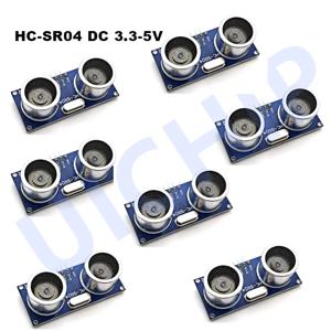 1-8PCS 초음파 모듈 HC-SR04 Arduino 3-5.5V 초음파 파 검출기 범위 모듈 용 거리 측정 변환기 센서