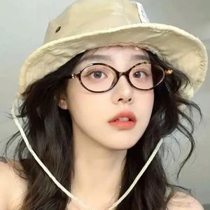 여성용 타원형 블루라이트 차단 안경, 디지털 화면 보호용 투명 방사선 차단 필터 안경