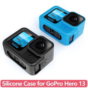 GoPro Hero 13 액션 카메라 액세서리용 부드러운 실리콘 스킨 커버 케이스 렌즈 캡, 핸드 스트랩, 미끄럼 방지 보호 범퍼