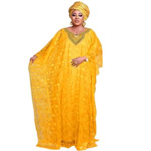 여성을위한 우아한 아프리카 드레스 이슬람 패션 Boubou Abayas 가운 대시 키 앙카라 레이스 복장 이브닝 가운 Kaftan Maxi Dress