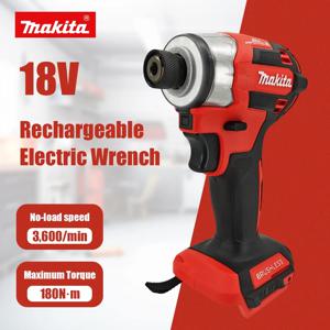 Makita DTD173 1800RPM 180Nm 무선 임팩트 드라이버 180Nm 브러시리스 모터 전기 드릴 목재 볼트 T 모드 Makita 배터리용