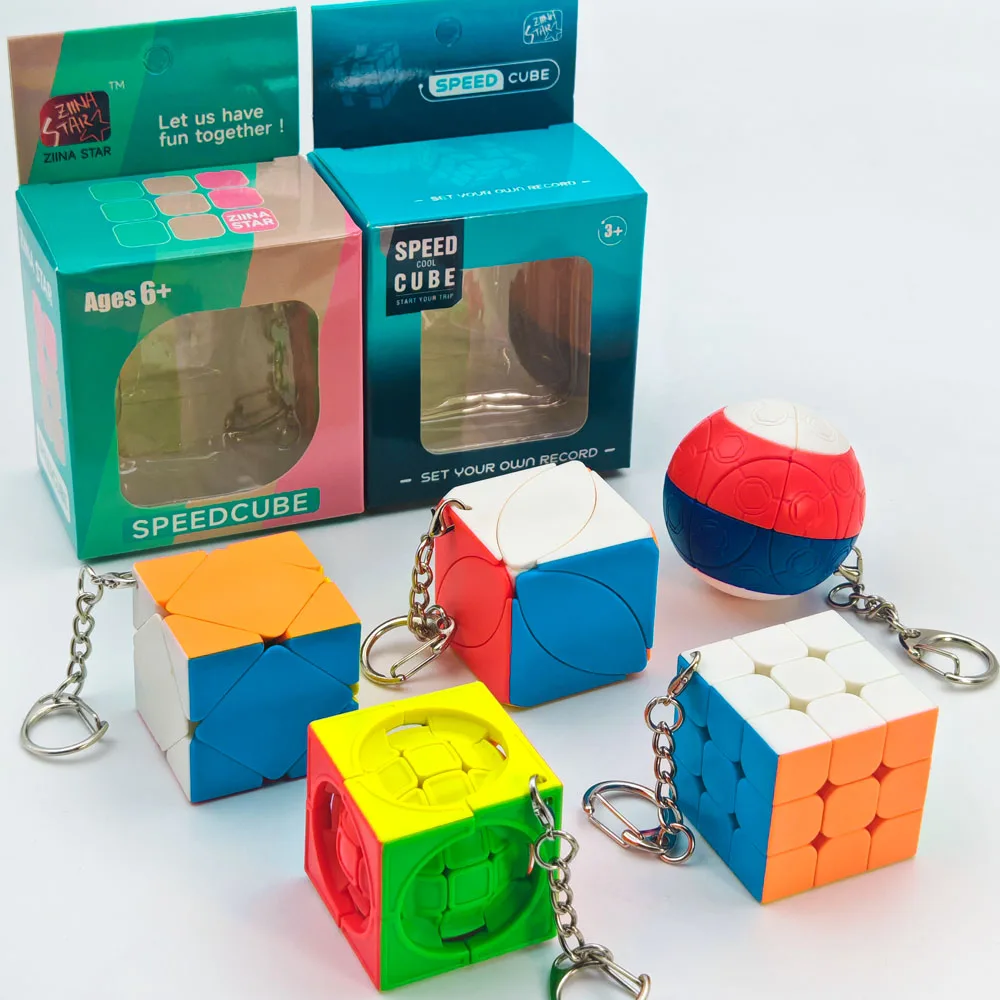 매직 큐브 열쇠고리, 퍼즐 큐브 열쇠고리, 3D 트위스트 열쇠고리, 축구 큐브 열쇠고리, 에일리언 큐브, 생일 선물