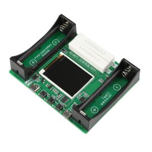 2채널 18650 리튬 배터리 용량 테스터 MAh MWh 용량 분할 내부 저항 측정 모듈 Type-C 테스터