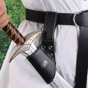 중세 바이킹 해적 기사 검 칼집 칼집 개구리 Steampunk 액세서리 가죽 벨트 레이피어 홀더 Larp 코스프레 의상