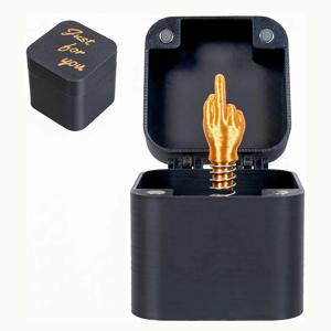 크리스마스 장난 선물 박스 속 중지 손가락 모양 재미있는 창의적인 팝업 중지 손가락 선물 상자 장난 기발한 선물 신상품