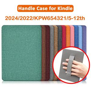Kindle Paperwhite 용 핸들 케이스 2024 2022 2021 Colorsoft 7 6.8 6 인치 11th 12th Generation 핸드 스트랩 커버 파우치 액세서리