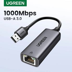 UGREEN USB A 이더넷 어댑터 1Gbps 기가비트 RJ45 - USB3.0 네트워크 동글 (맥북 노트북 액세서리, 아이패드 플러그 앤 플레이)