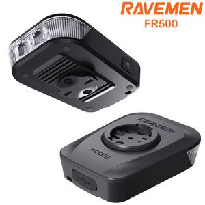 RAVEMEN FR500 자전거 헤드라이트 Garmin Wahoo XOSS IGPSPORT Magene GPS 충전식 자전거 라이트 주간 안전 야간 조명