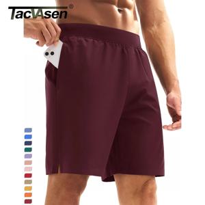 TACVASEN 남성용 UPF 50+ 운동용 러닝 반바지 8인치 속건 경량 헬스장 스포츠 하이킹 반바지 (3포켓)