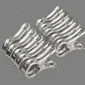 10PCS 스테인레스 스틸 비치 타월 클립은 타월을 안전하게 유지합니다. 의상용 방풍 유틸리티 빨래집게