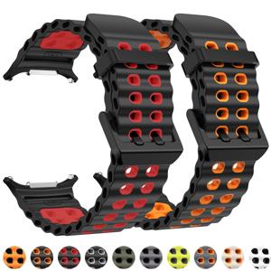 삼성 갤럭시 워치 울트라 47mm 실리콘 스포츠 밴드 갭 없는 스마트워치 스트랩 갤럭시 워치 울트라용 남녀 공용 시계줄