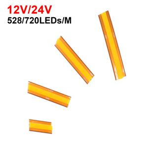 528/720 LED 자유 절단 COB LED 스트립 12V 24V 5m 10m 20m 유연한 라이트 테이프 3000K 4000K 6000K 밝은 선형 조명 1m 2m 0.5m