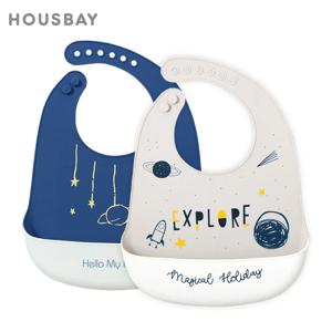 어린이를위한 방수 아기 턱받이 부드러운 실리콘 만화 악어 인쇄 아기 앞치마 턱받이 재사용 가능한 아기 먹이 앞치마