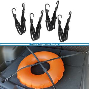 자동차 트렁크 주최자 지프 TJ JL JK JKU 랭글러 JT Gladiator 1997-2025 이동 스토리지 인테리어 액세서리 용 탄성 스트랩