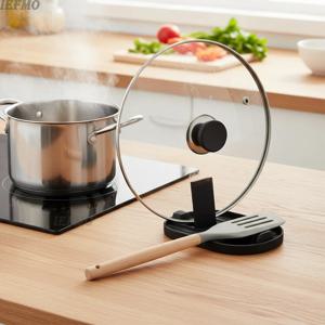 1/2Pcs 북유럽 스타일 냄비 뚜껑 삽 스토리지 랙 실용적인 내열성 다기능 주방 용품 미끄럼 방지