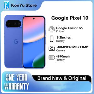 구글 픽셀 10 새제품 구글 텐서 G5 6.3인치 고급 트리플 후면 카메라 4970mAh 24시간 이상 배터리 수명 NFC 스마트폰
