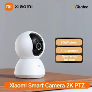 샤오미 스마트 홈 360 °   보안 카메라 Mi PTZ 2K 웹캠 1296P 3메가픽셀 AI 인체 감지 야간 투시 웹캠 앱 연동