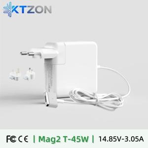 45W Magsafe2 T형 전원 어댑터 충전기, MacBook Air A1436 A1465 A1466용 교체품, 안전하고 빠른 충전을 위한 CE 인증