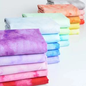 145x50cm 20s 패브릭 순면, 수제 DIY 패치워크, 의류용 컬러풀 워터컬러, 그라데이션 염색 재봉 사진 소품 천