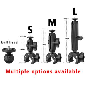 사이클링 오토바이 클립 퀵 릴리즈 매직 암 360 °   카메라 고프로 액션 카메라용 알루미늄 합금 슈퍼 클램프