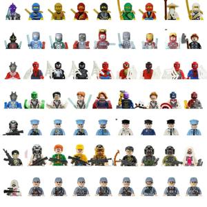 4cm 어린이 애니메이션 피규어 히어로 블록 키즈 선물 조립 장난감 모델 캐릭터 피규어 브릭 소년 어린이 닌자