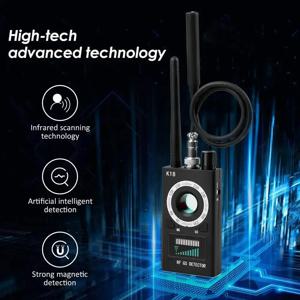 K18 다기능 안티 스파이 카메라 탐지기 장치 탐지기 1MHz-6.5GHz GSM 오디오 버그 탐지기 GPS 신호 RF 추적기 감지