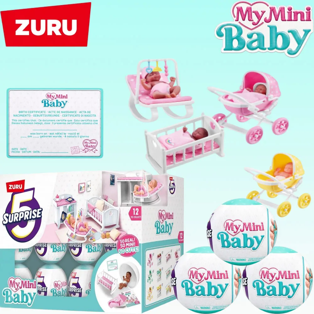 마이 미니 베이비 서프라이즈 인형 주루 5 서프라이즈 미니 브랜드 장난감 귀여운 선물 미니어처 장난감 미니어처 장난감 미스터리 블라인드 박스 베이비 토이