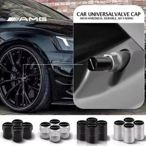 메르세데스 벤츠 AMG A B C E G CLA W211 W203 W204 C260 E300L 4개 자동차 알루미늄 스타일링 엠블럼 휠 타이어 밸브 스템 에어 캡