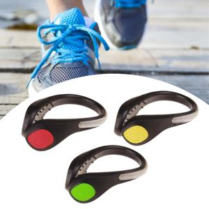 1 Pcs LED 신발 클립 라이트 조정 가능한 야간 러닝 기어 램프 스포츠 조깅을위한 신발 클립 걷기 자전거 사이클링 액세서리