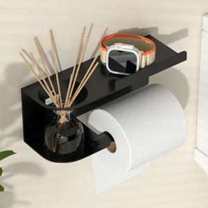 1피스 자체 접착식 벽걸이형 화장지 홀더, 욕실 선반, 설치가 용이함 |   현대적인 욕실 장식