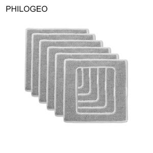 PHILOGEO 스마트 창문 로봇청소기 전용 청소 걸레 세척부품 액세서리 21x21cm