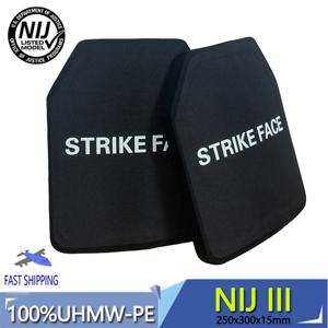 방탄판 10x12 인치 경량 전술용 NIJ III/NIJ IIIA UHMWPE 방탄 보호 바디 아머 조끼 삽입판