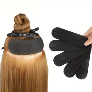 1-20개 투명 헤어 그립퍼 셀프 접착 논슬립 나일론 헤어 밴드, 모든 헤어 타입용 매직 헤어 스티커, 헤어드레싱 도구