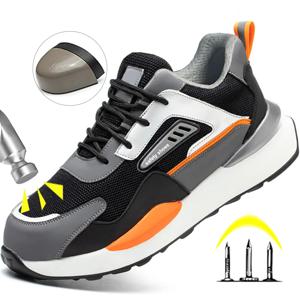 스틸 토 보호화 안전화 남성 작업화 경량 통기성 작업 안전화