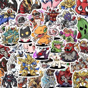 10/30/50pcs 멋진 애니메이션 디지몬 모험 스티커 만화 아이 데칼 장난감 DIY 노트북 전화 가방 자동차 자전거 방수 스티커