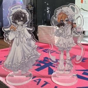 Bungou Stray Dogs 아크릴 스탠드 다자이 오사무 나카하라 Chuuya 애니메이션 피규어 아크릴 데스크탑 장식 장식품 커플 선물